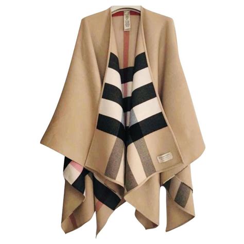 burberry reversible cape camel